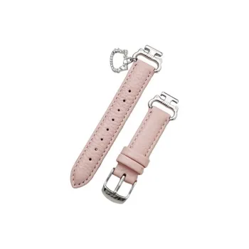 FZRT Xiaomi Compatibility Watch Band DIY Kitten Leather Litchi Grain Strap Artificial Leather Material