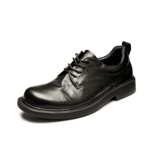 Brounvanm Men's Casual Shoes Men Low Top Coffee/Black
