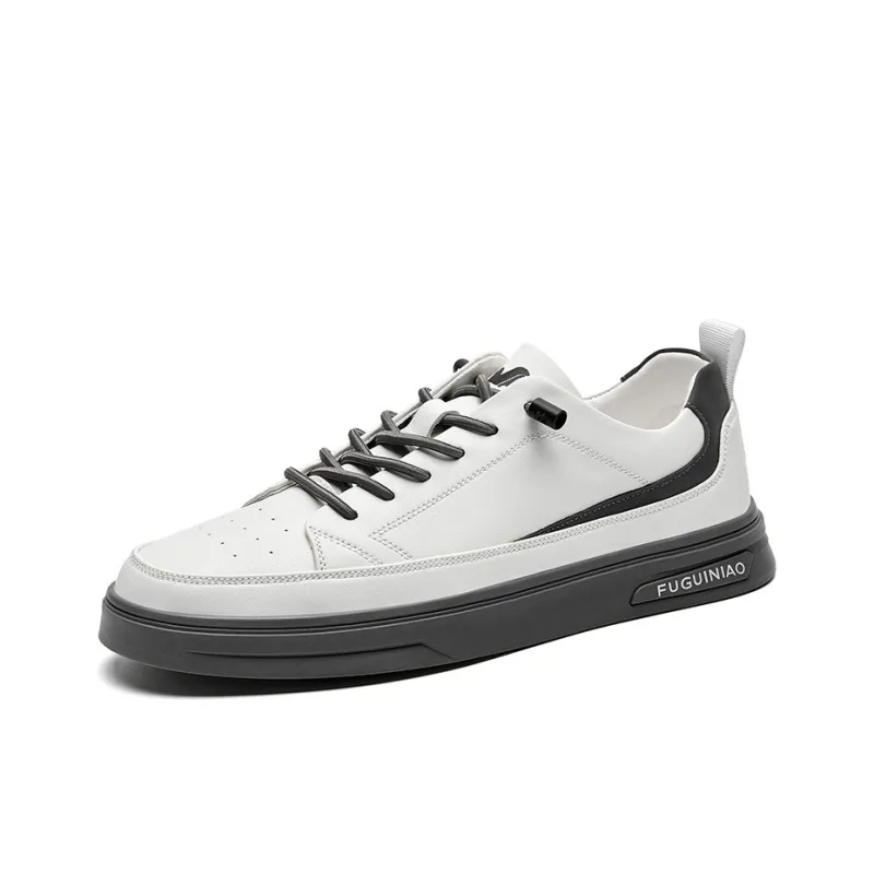 Rich Birds Low Top Skateboard Shoes Men's White-1