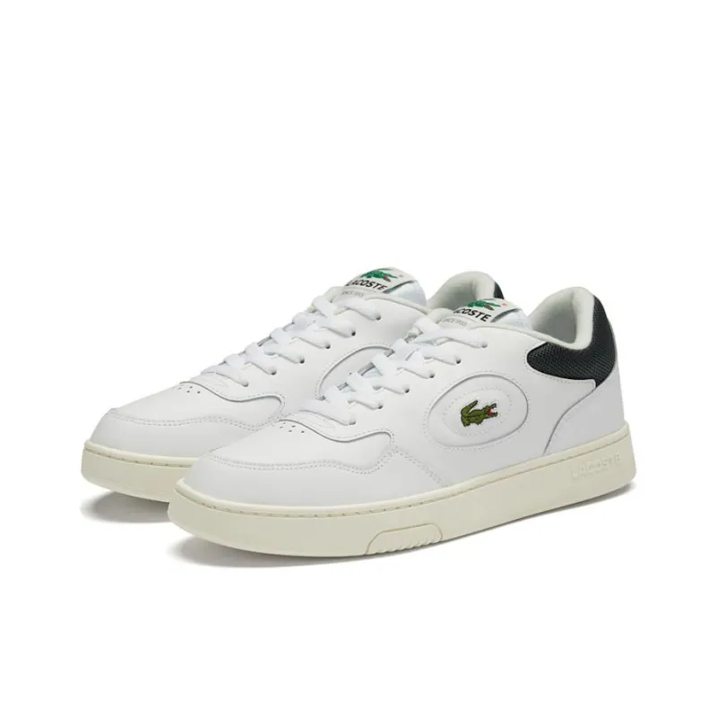 LACOSTE Low Top Skateboard Shoes Men's White-2