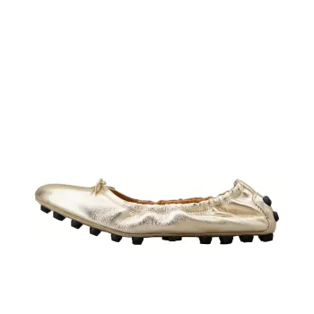 TOD'S Metallic Effect Bubble Ballerina Shoes Women's