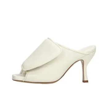 GIA BORGHINI Rubber Sole Slide Slippers Women's White