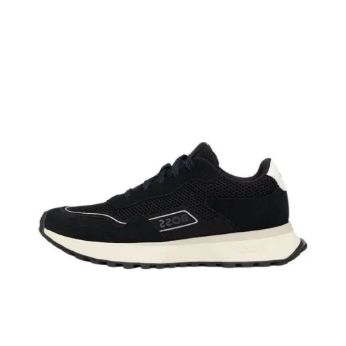 BOSS Panelled Knitted Sneakers