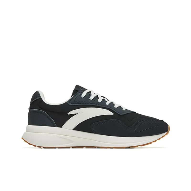 Anta Heritage 80 Cushioned Slip Resistant Abrasion Resistant Low Top Sports Casual Shoes Black-1