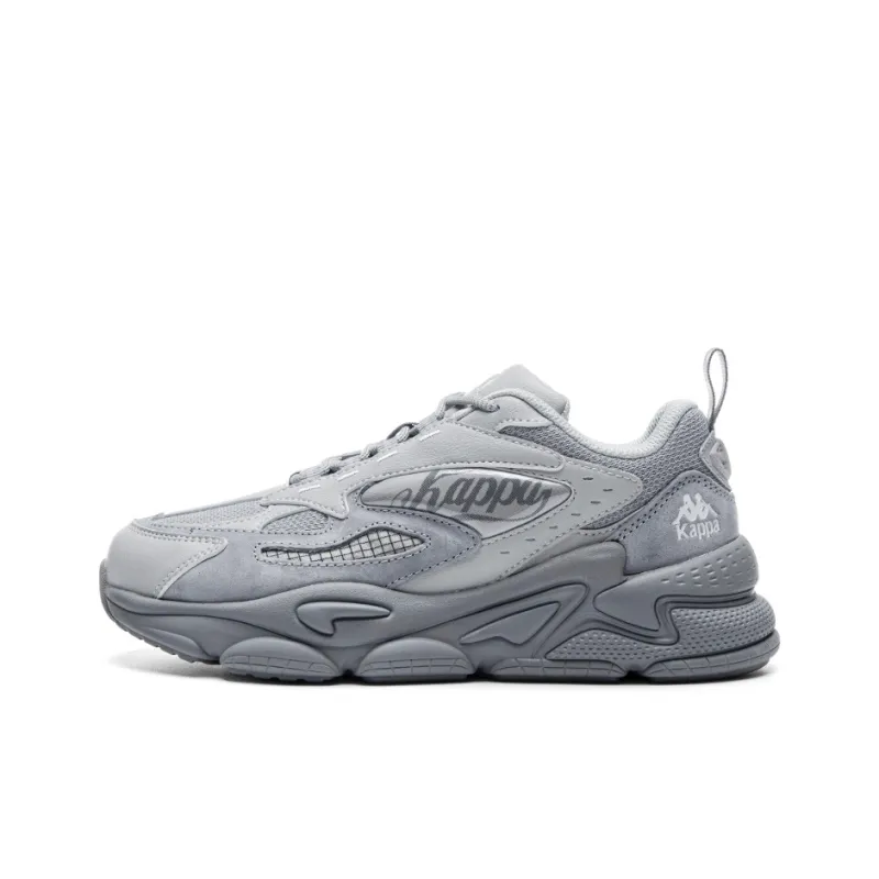 Kappa Series Chunky Sneakers Unisex Low Top Mineral Gray-0