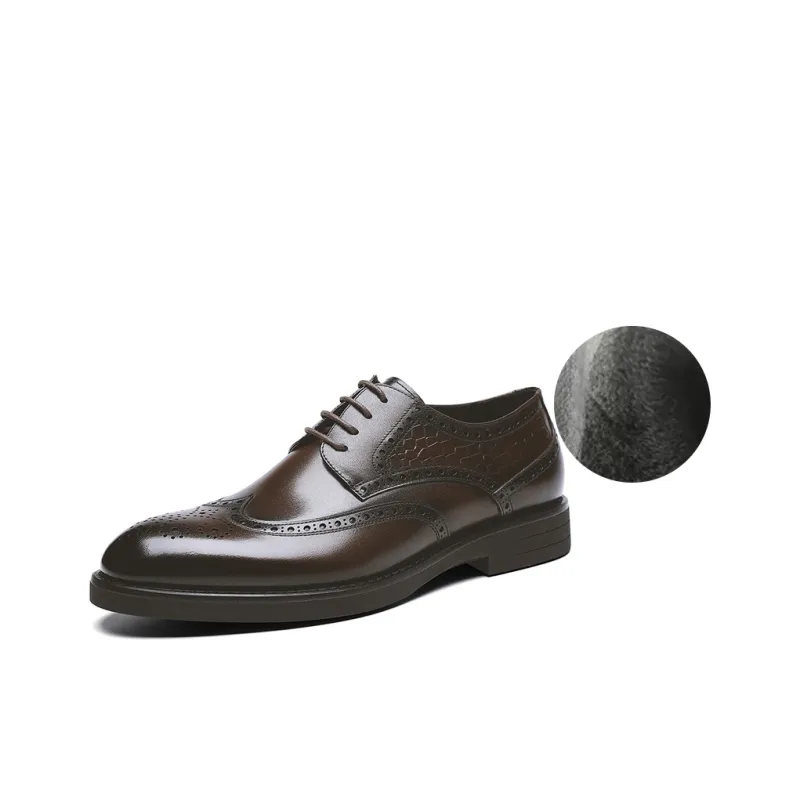 WEISHIBANGWEI Dress Shoes Men's Black-5