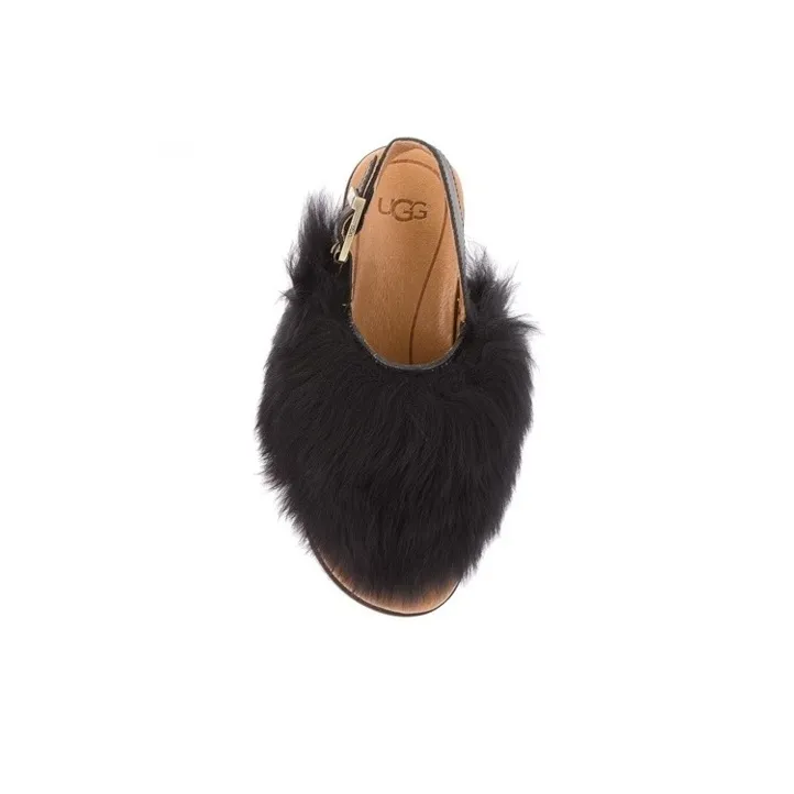 UGG Rubber Sole Quiet Quick Dry Slide Slippers Women's Black-2