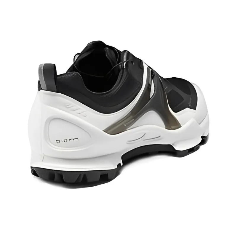 Ecco Low-Top Chunky Sneakers Black White-3