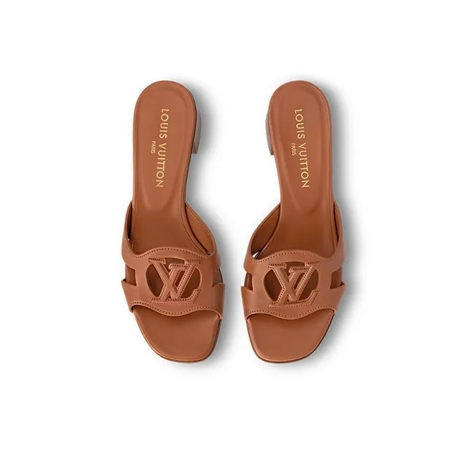 LOUIS VUITTON Isola Slip Resistant Slide Slippers Women's Umber-3