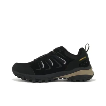 TOREAD Slip Resistant Cushioning Abrasion Resistant Low Top Outdoor Shoes Black