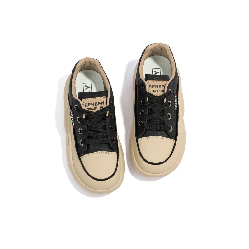 Humanism 1986 Thermal Height Increasing Lightweight Low Top Casual Shoes Women's-4