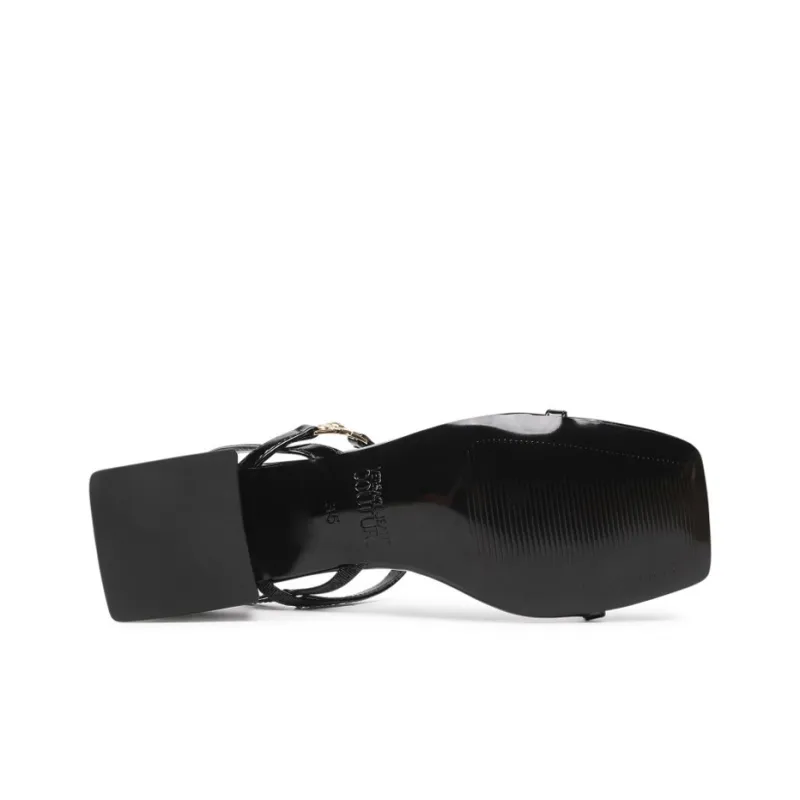 VERSACE JEANS Couture Stylish Sandal 5cm Women's Black-4