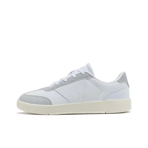 PEAK Skateboard Shoes Women's Low-Top Large White/Light Gray