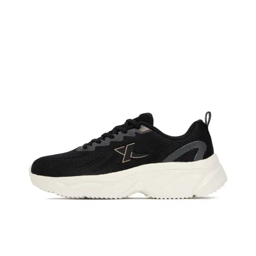 XTEP Cushioning Anti-Slip And Wear-Resistant Low-Top Running Shoes Women's Black