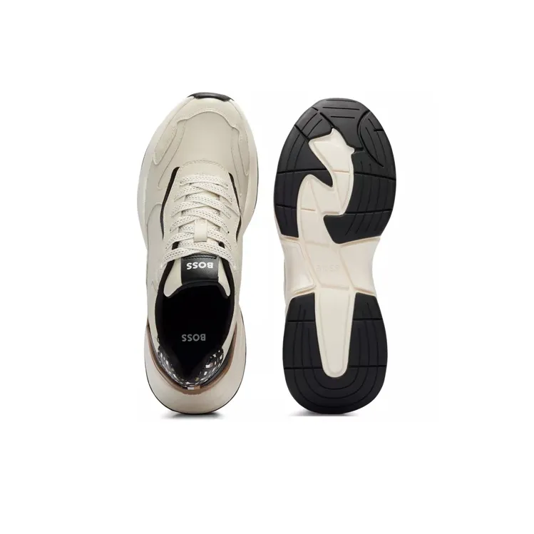 HUGO BOSS Slip-Resistant Low-Top Sports Casual Shoes Women's Light Beige-4