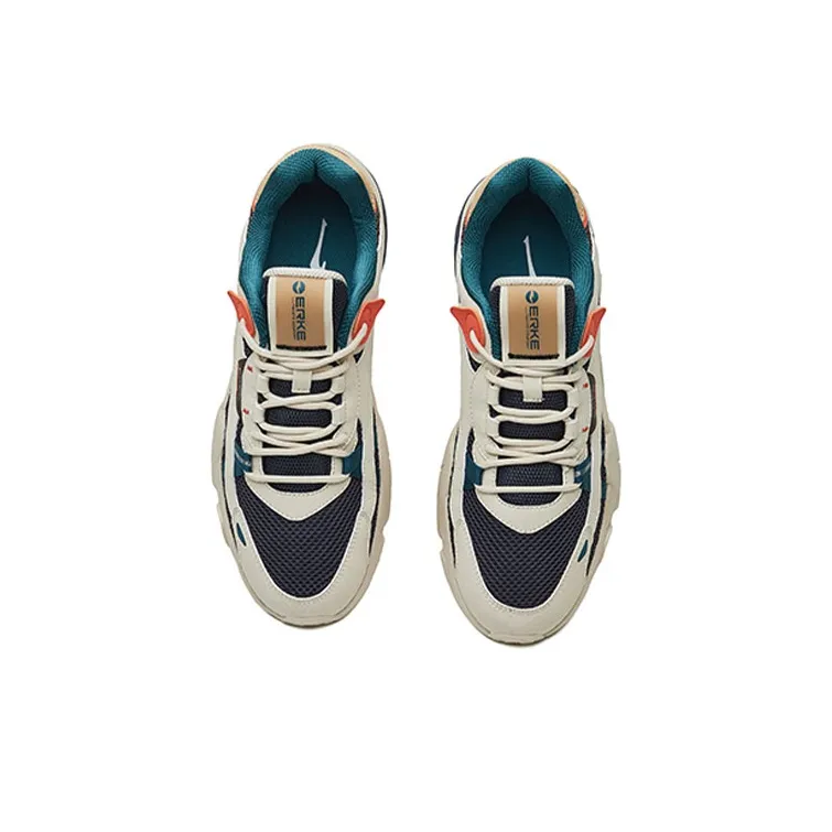 Erke Casual Shoes Men Low Top Ink Navy Blue-2