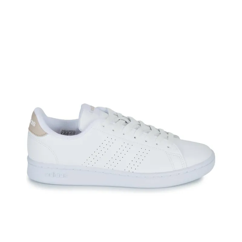 Adidas Advantage Durable Breathable Low Top Skateboard Shoes Women's White-1