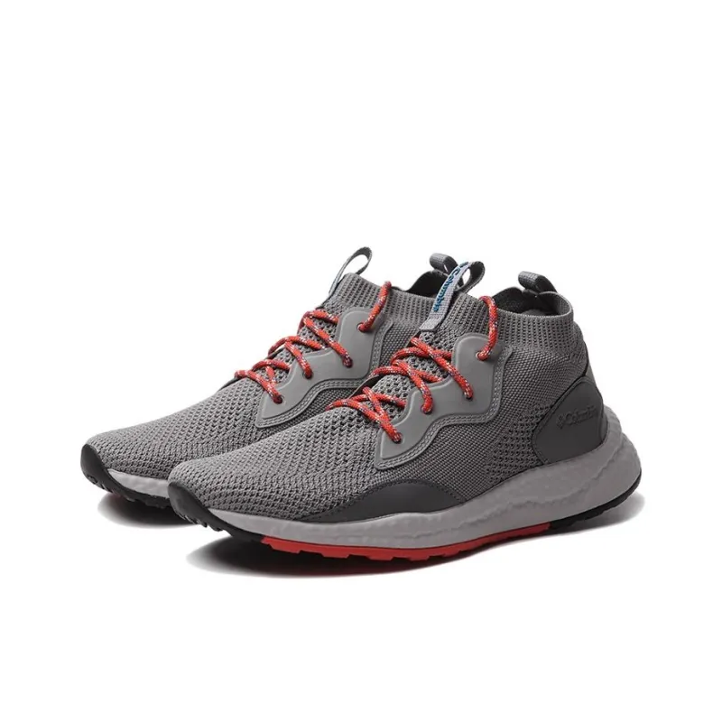 Columbia Cushioned Slip Resistant Abrasion Resistant Mid Top Outdoor Shoes Gray-2