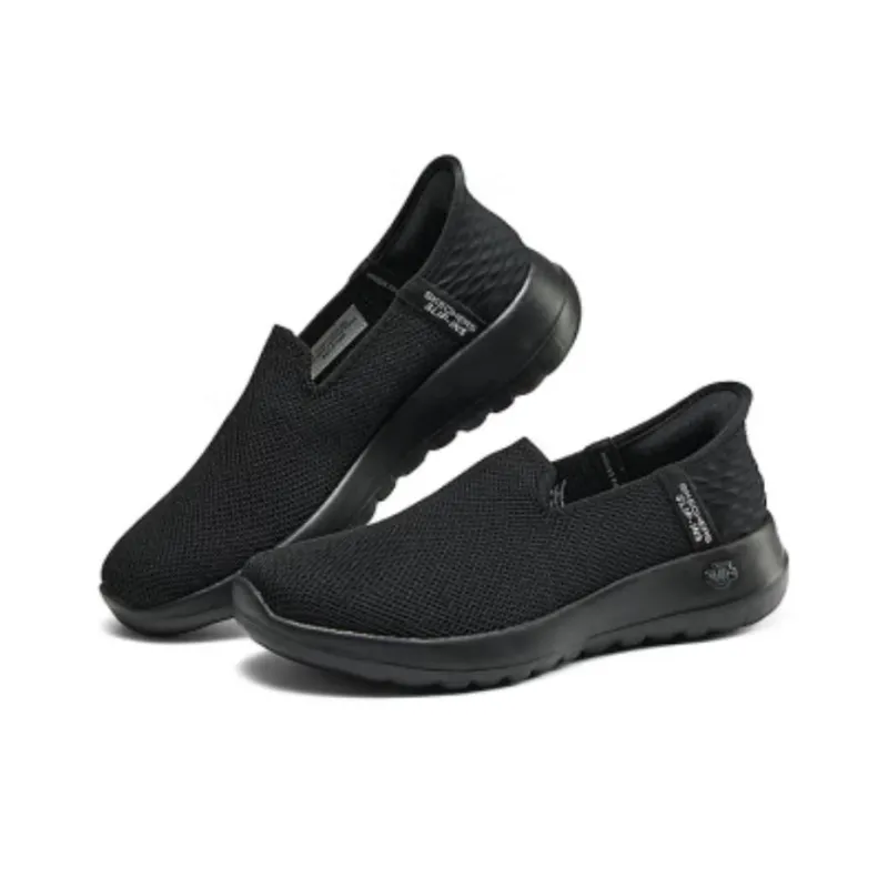Skechers Hands Free Slip Ins Cushioning Breathable Low Top Casual Shoes Women's Black-2