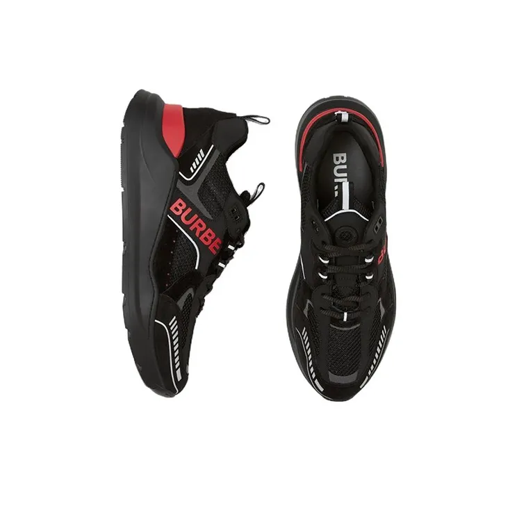 Burberry Sean Sneaker 'Black Bright Red'-3