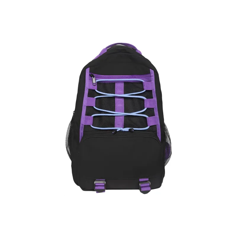 BAODIDAISHU Nylon Backpack Laptop Bag Regular Unisex Ecru/Gray/Black/Blue-11
