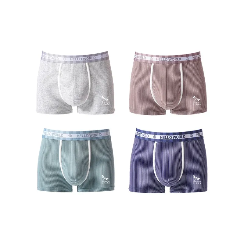 RED DRAGONFLY Cotton Panties Men's Box 4 Pack-10