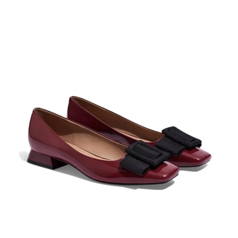 ZSAZSAZSU Women's Casual Shoes 2cm Women's Burgundy-3