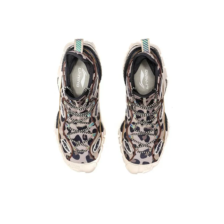 LiNing COUNTERFLOW Source MONSTER EYE Contact Lenses Mid Top Basketball Shoes Men's Leopard Print-3