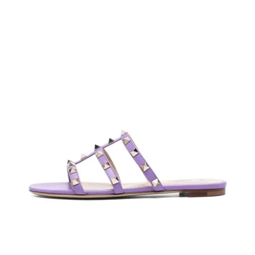 Valentino short Slide Slippers Women's Purple