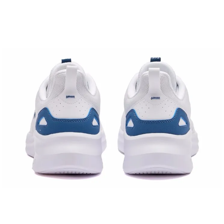 361° Anti Slip Wear Resistant Breathable Lightweight Low Top Running Shoes Men's White Blue-3