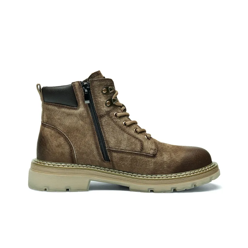 Jeep Martin Boots Men Smoke Gray/Purple Gray/Khaki-29