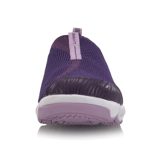LiNing Cushioning Anti Slip And Wear Resistant Low Top Running Shoes Women's Dark Purple-4