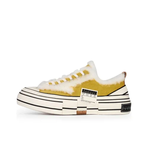 XVESSEL Skateboard Shoes Unisex Low-Top Yellow