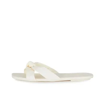 Stuart Weitzman/SW Slide Slippers Women's White