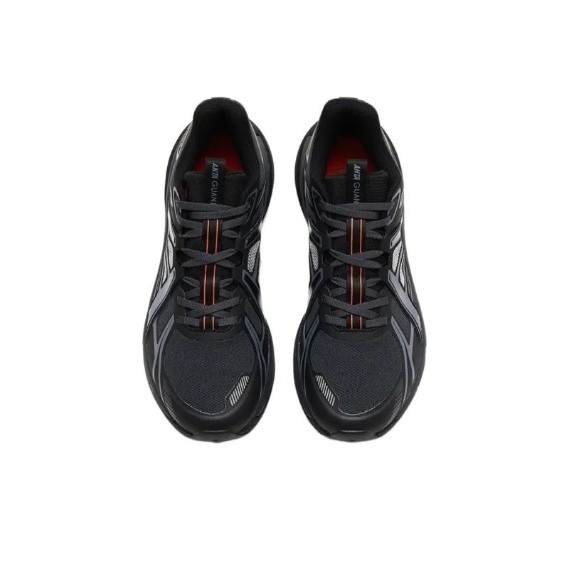 Anta Anti Slip Wear Resistant Low Top Running Shoes Men's Black-2