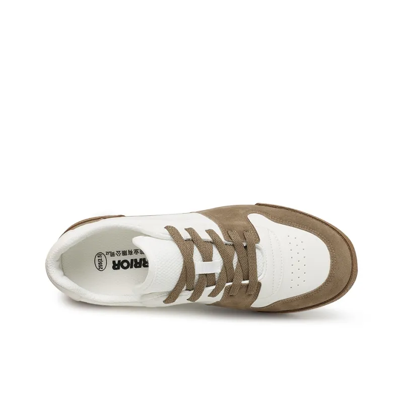 Warrior Wear resistant, Lightweight, Breathable, And Non slip. Low Top Canvas Shoes Unisex White Khaki-3