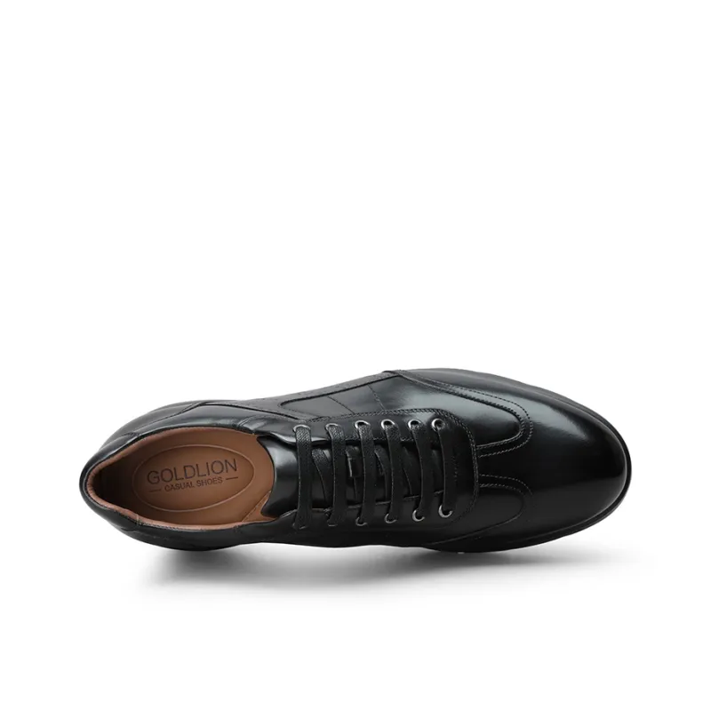 GOLDLION Lightweight Low Top Casual Shoes Men's Black Gray-2