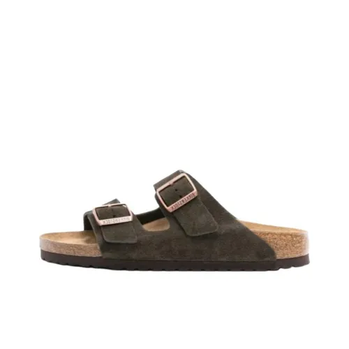 Birkenstock Arizona Buckled Suede Sandals