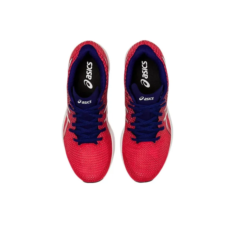 Asics Lyteracer 4 Cushioning, Slip Resistant, And Abrasion Resistant Low Top Running Shoes Women's Red White-4