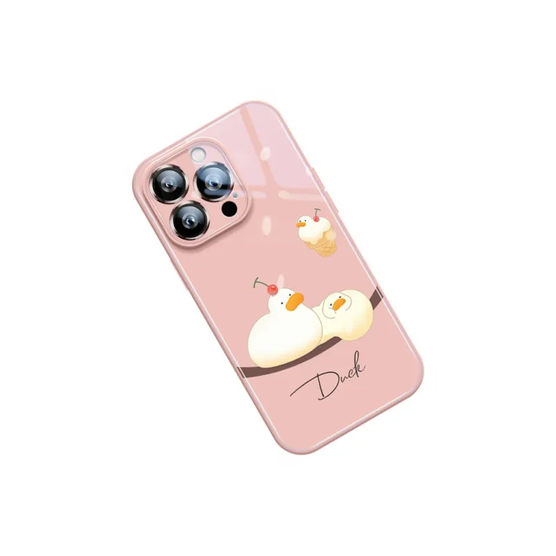 Sen Dog Glass Material Creative Individual Trendy Brand Phone Cases Suitable For Apple 15Promax/Pro/Plus/14/13/12-22