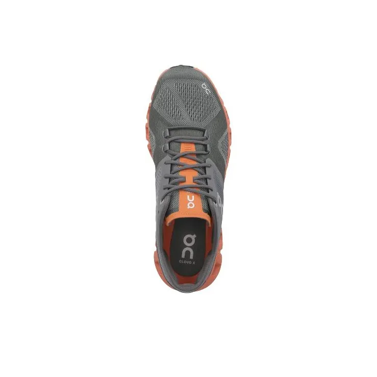 On Running Cloud X Rust Rock Grey-3