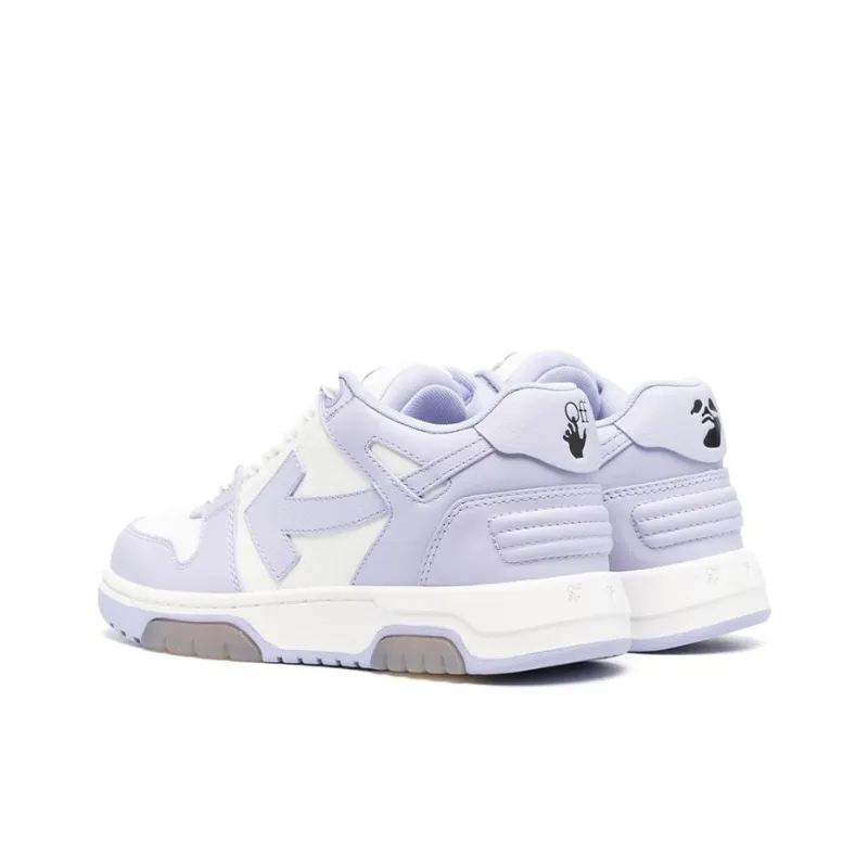 OFF WHITE Out Of Office Calf Leather Sneaker 'Purple White' Women's-3