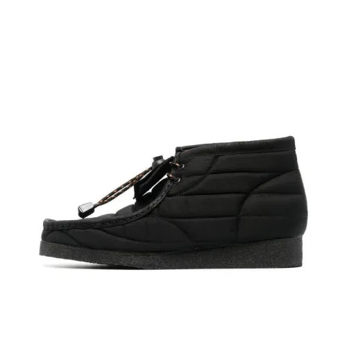 Clarks Originals Wallabee Boot Black Quilted