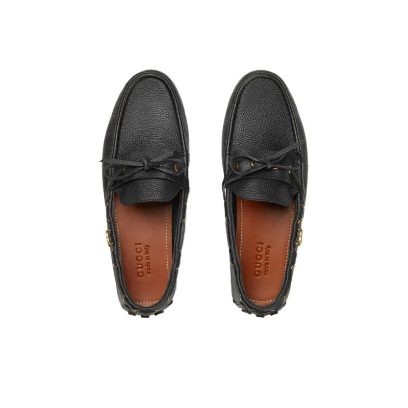 GUCCI Interlocking Beanie Shoes Men's Black-3