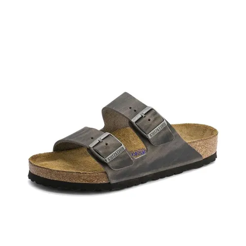 Birkenstock Slide Slippers Unisex Iron Gray Regular