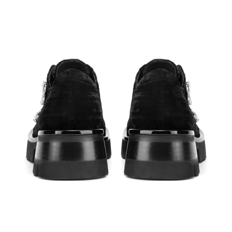 MIO Casual Single Shoes 6.5cm Women's Black-9