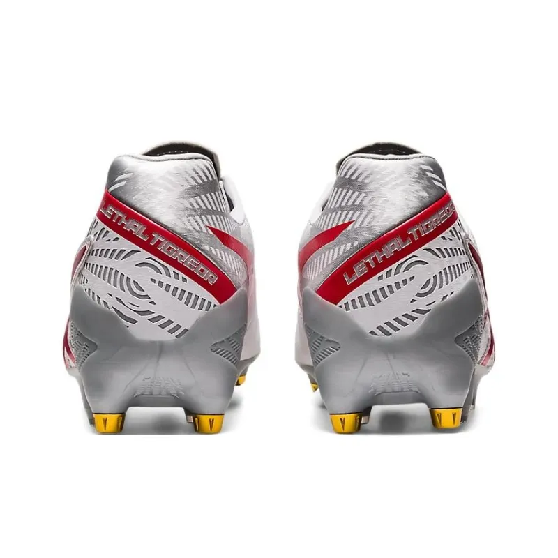 Asics Lethal Tigreor Soccer Shoes Men's White Red-2