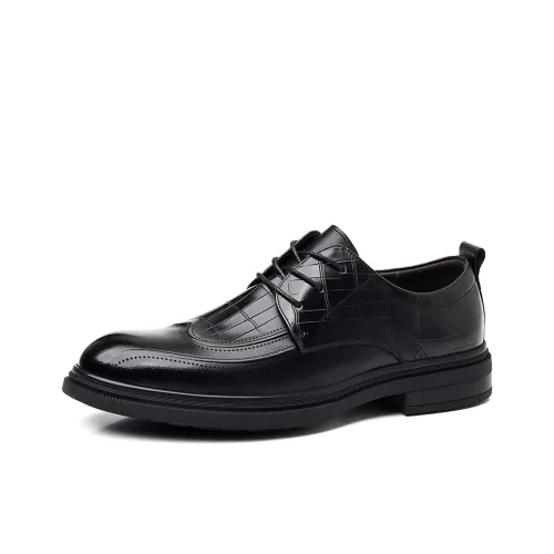 DOUBLE STAR 88 Dress Shoes Men Low-Top Black