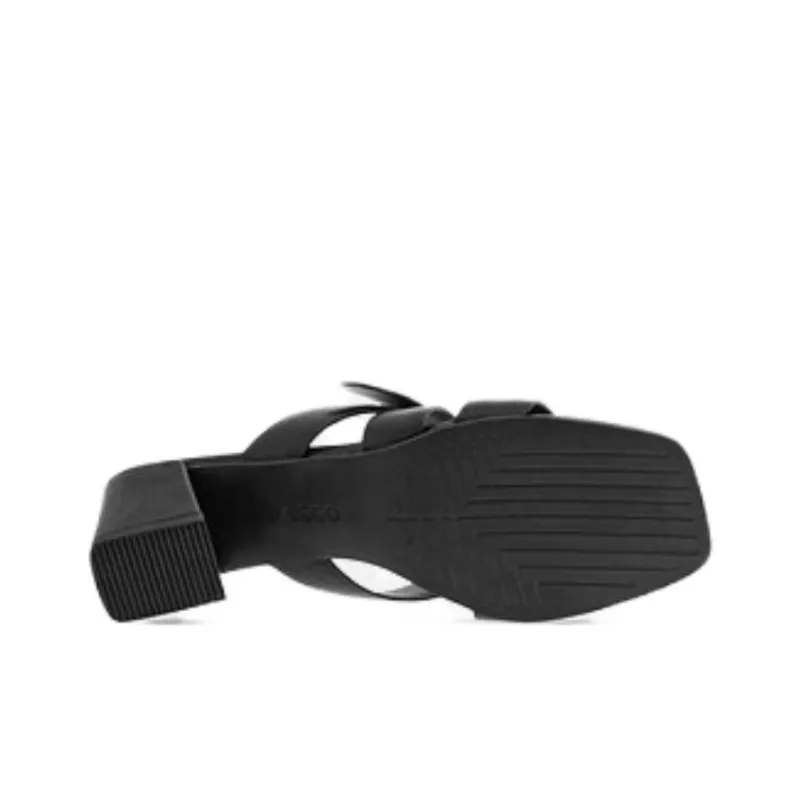 Ecco Rubber Sole Quiet Quick Dry Slide Slippers Women's Black-5