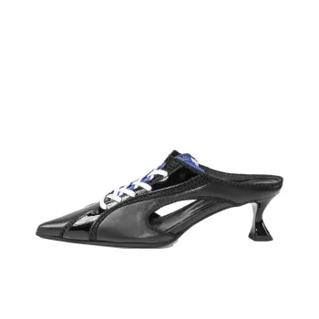 ANCUTA SARCA Wrap-toe Slippers 5cm Women's Black